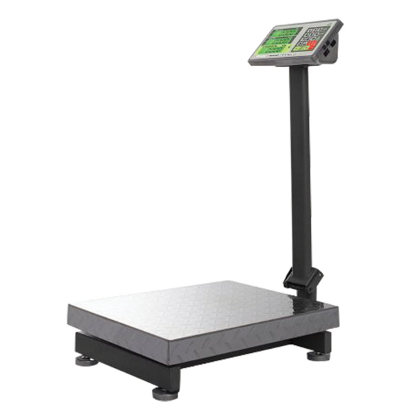 Весы напольные MERCURY M-ER 335ACL-300.50 LCD (1-300кг) дискр-ть 50г, платф.600x460мм, со стойкой