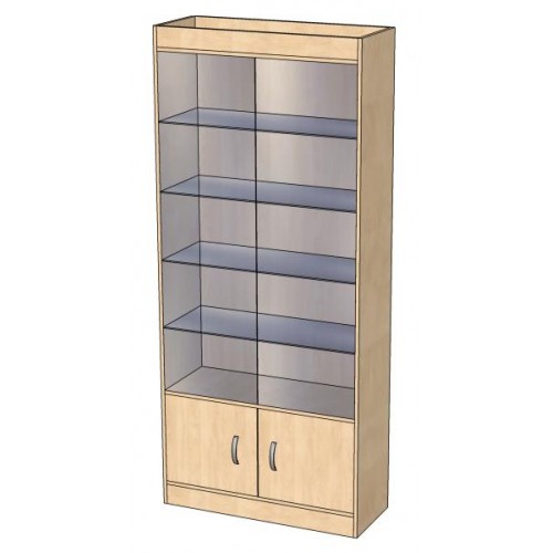 Шкаф В 202 з.с ХДФ (В 202), Размеры: 900х350х2050мм