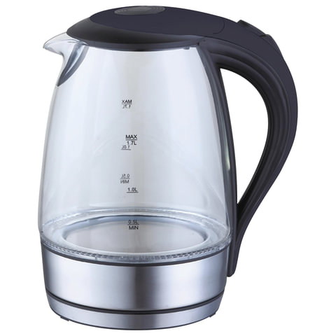 Чайник SUPRA KES-2001 объем 1,7литра, мощность. 2200Вт, термостойкое стекло