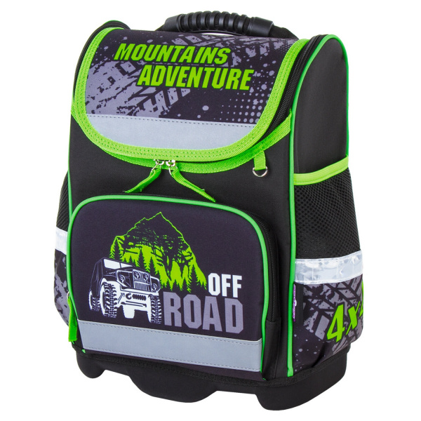 Ранец ЮНЛАНДИЯ WISE для начальной школы, Offroad, 37х29х15 см, 228814 