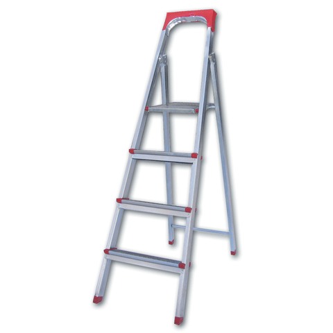 Лестница-стремянка "UFUK " 86см, 4 ступ, стальная, облегчен,вес 6,3кг, ТУ 18/KRM404