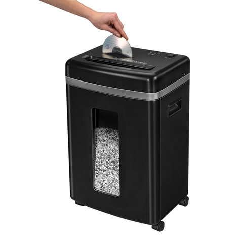 Уничтожитель (шредер) FELLOWES 450M, 5 уровень секр., фрагменты 2х12 мм, 9 листов, 22 л, FS-40741