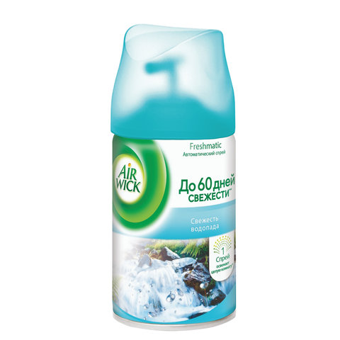 Картридж аэрозольный AIRWICK (Эйрвик) 250мл, "Свежесть водопада",ш/к10406,(дисп.600582-83,601838-39)