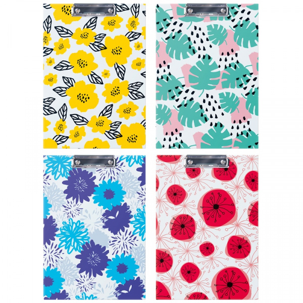 Планшет с зажимом Berlingo "Hyper" А4, ламинированный, с рисунком, ассорти APp_04809