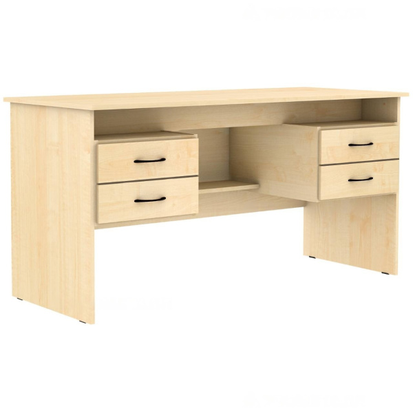 Стол учителя двухтумбовый 1500*625*750 Клен Стол учителя двухтумбовый 1500*625*750 Клен