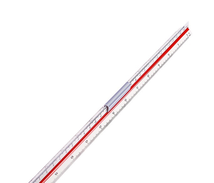 Линейка визирная (пластик)