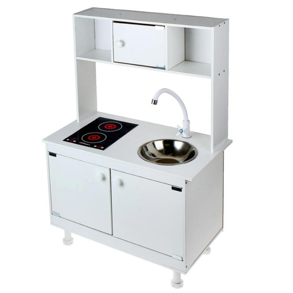 Игровая мебель "Кухонный гарнитур" 37,5 см × 70 см × 100 см., Металл, ЛДСП