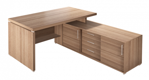 Стол с тумбой 1600х1800х770 Вектор