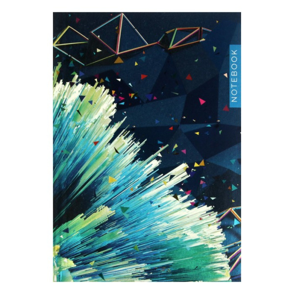 Записная книжка А6, 80 листов в точку "Ассоциация", интегральня обложка, металлическая плёнка, выбор