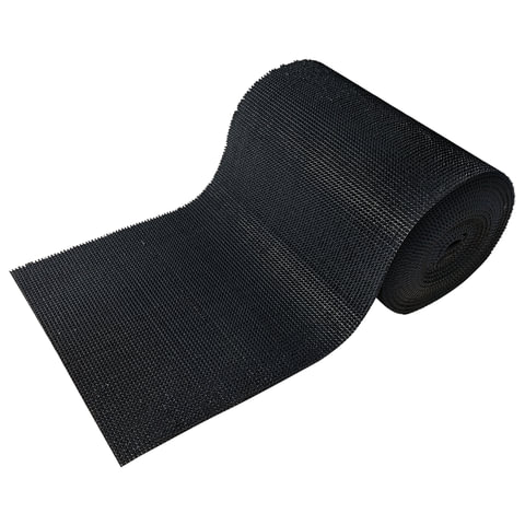 Коврик-дорожка грязезащитный "ТРАВКА РОМБЫ", 0,9x15 м, толщина 9 мм, черный, В РУЛОНЕ, VORTEX