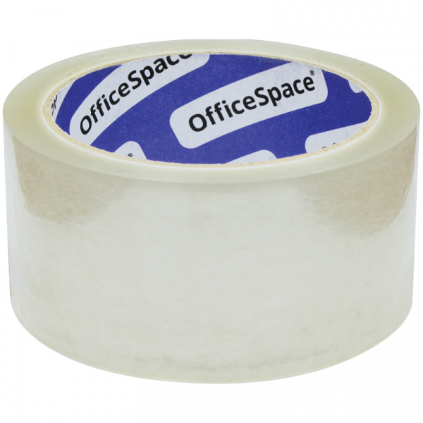 Клейкая лента 48мм*66м OfficeSpace 40мкм, прозрачная
