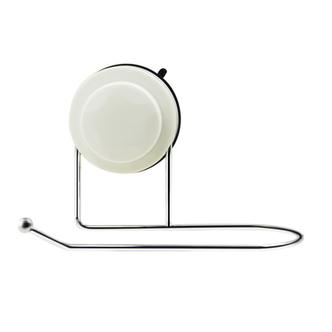 Держатель для туалетной бумаги ЛАЙМА нержавеющая сталь, крепление на присоске, 602851 