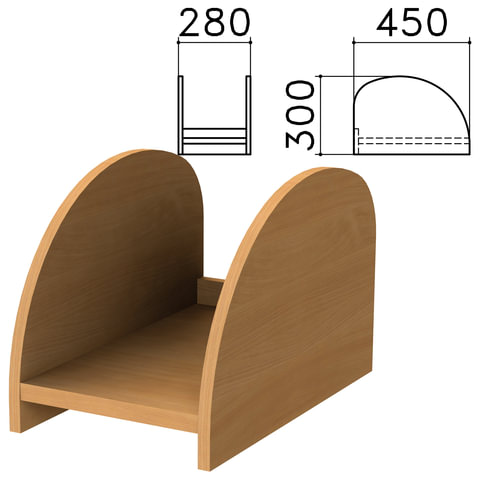 Подставка под системный блок "Монолит", цвет бук,