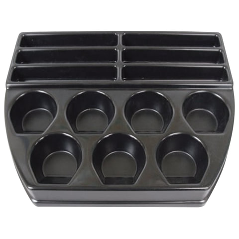 Кассовый лоток М1 приема-выдачи денег 350х290х45мм, 6 ячеек для банкнот, 7 отделений для моне