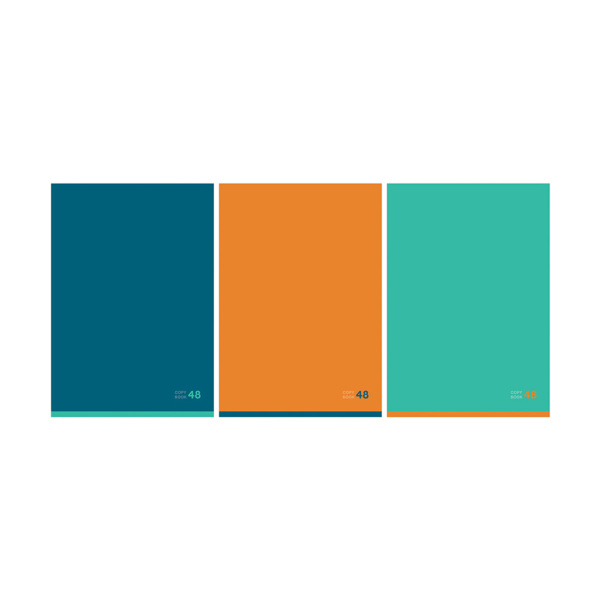 Тетрадь А4 48л. клетка BG "Monocolor. 48", обложка картон