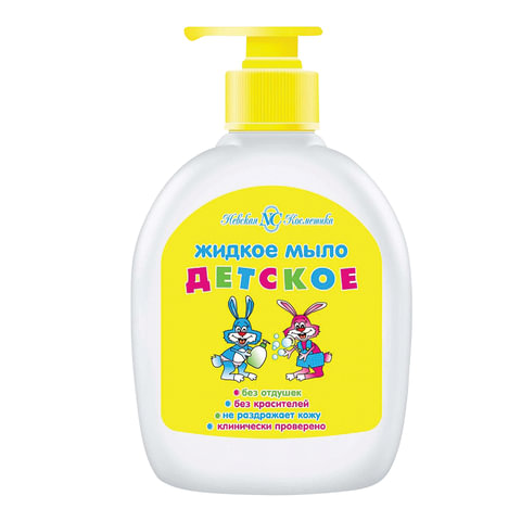 Мыло жидкое ДЕТСКОЕ 300мл НЕВСКАЯ КОСМЕТИКА, дозатор, ш/к 22038
