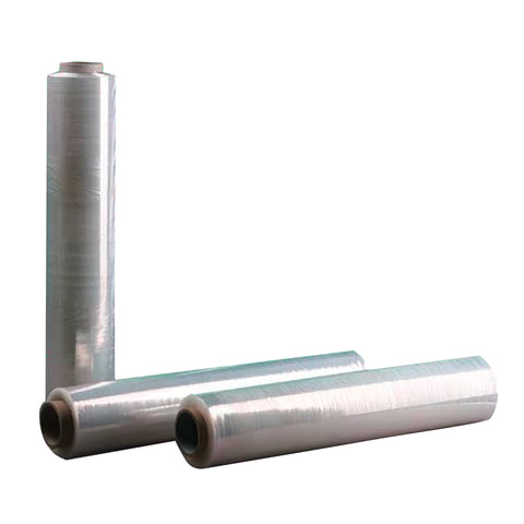 Стрейч-пленка для ручной упаковки, 50 см х 192 м, 17 мкм, вес 1,5 кг, СМЕСОВОЕ СЫРЬЕ, раст 220 %