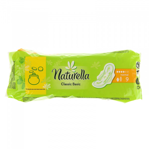 Прокладки «Naturella» Classic ароматизированные Basic Normal, 9 шт/уп
