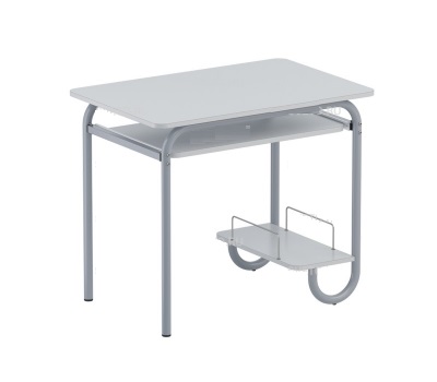 Стол компьютерный на металлокаркассе, 900х600х760мм, серый 