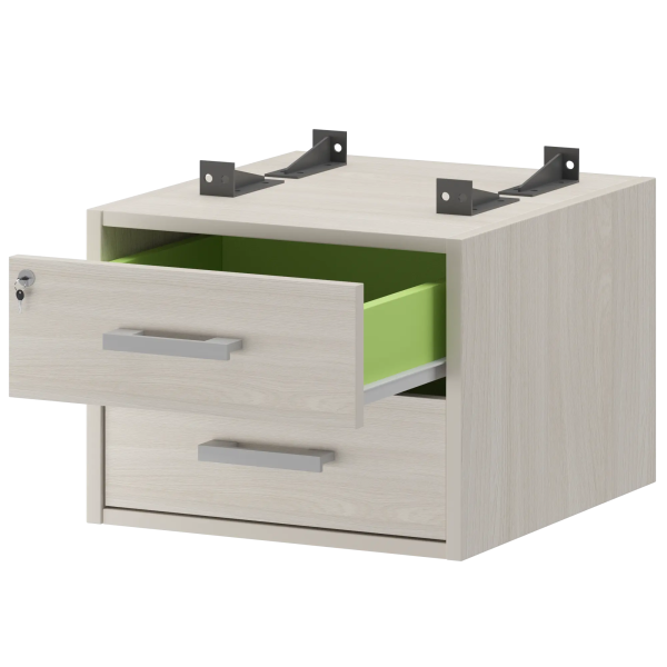 Тумба АМТ2-02Ц.60 (АМТ2-02Ц, АМТ2-02.60, КК(ПБ)-01) ясень шимо/антрацит