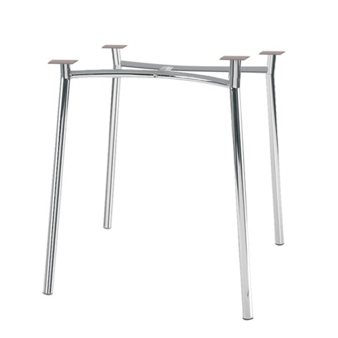 Рама стола для столовых, кафе, дома "Tiramisu" (800хг800 мм), хром