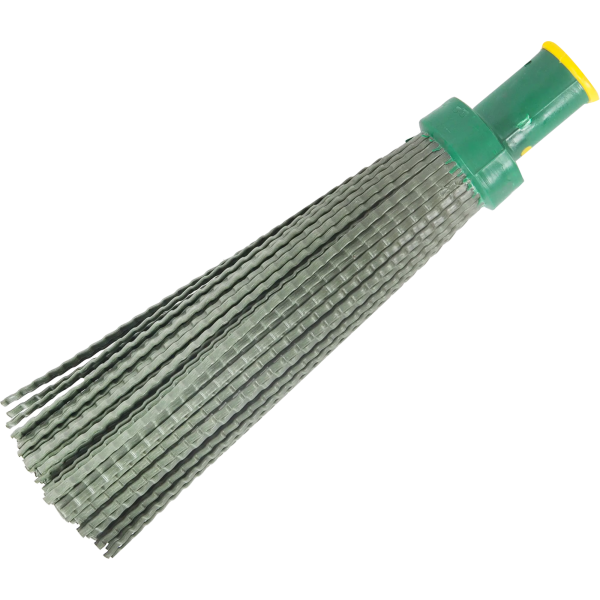 Метла Vega, синтетическая, для улицы, круглая классическая, с деревянным черенком 120см