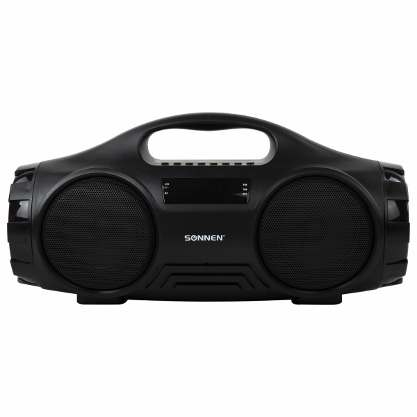 Колонка портативная SONNEN B332, 16 Вт, Bluetooth, FM-тюнер, microSD, MP3-плеер, черная Колонка портативная SONNEN B332, 16 Вт, Bluetooth, FM-тюнер, microSD, MP3-плеер, черная
