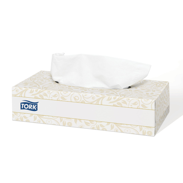 Салфетки косметические TORK (Система F1) Premium, 2-слойные, КОМПЛЕКТ 100 шт., картонный бокс, белые