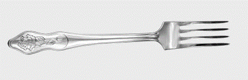 Вилка десертн."Славяна" нерж.1с311