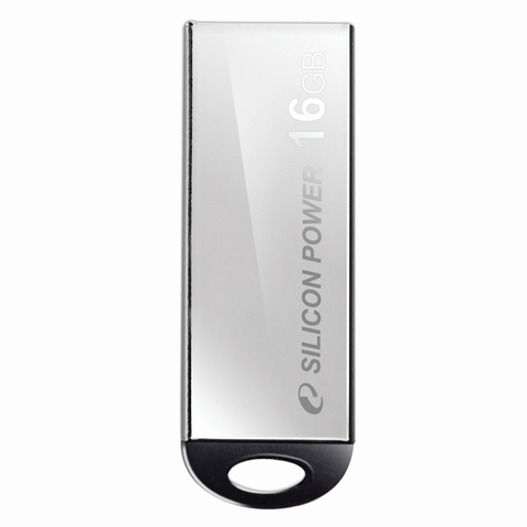 Флэш-диск 16GB SILICON POWER Touch 830 USB 2.0, серебристый, SP016GBUF2830V1S