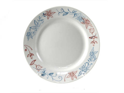 Тарелка мелкая 200мм гр.7 "Клематис" 056