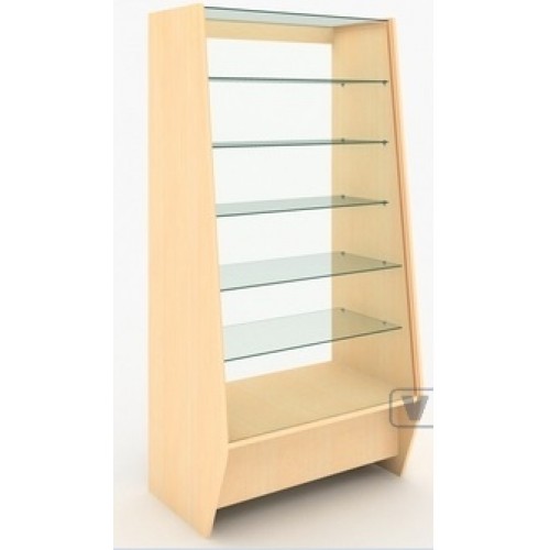 Прилавок-витрина  Размеры: 900х540х1800 мм. Две полки. Стекло. ЛДСП.