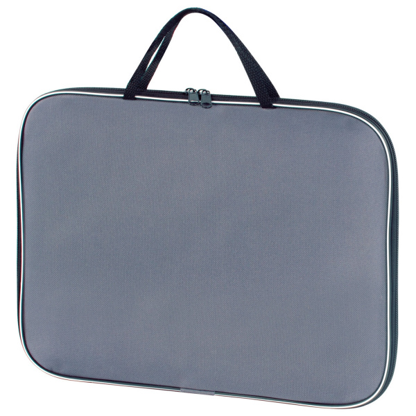 Папка на молнии с ручками STAFF EVERYDAY, А4, ткань, серая, 228344