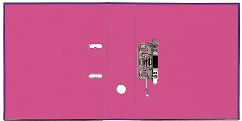 Папка-регистратор Lamark PVC двустороннее покрытие 75мм фиолетовый/розовый