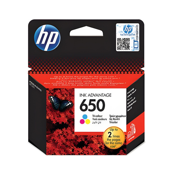 Картридж струйный HP (CZ102AE) Deskjet Ink Advantage 2515/2516 №650, цветной, ориг., ресурс 200 стр.