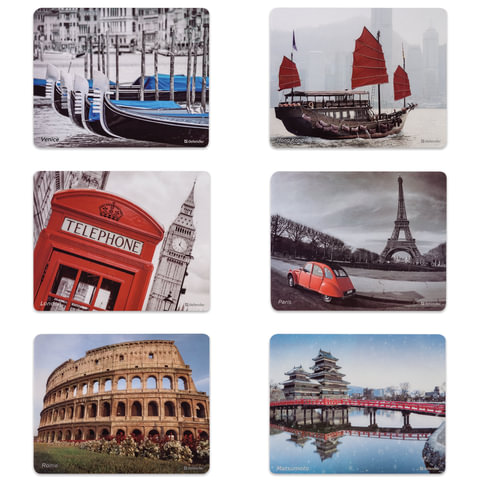 Коврик для мыши DEFENDER Journey, 240x190x0.4 мм, полипропилен на клейк. осн, 50415