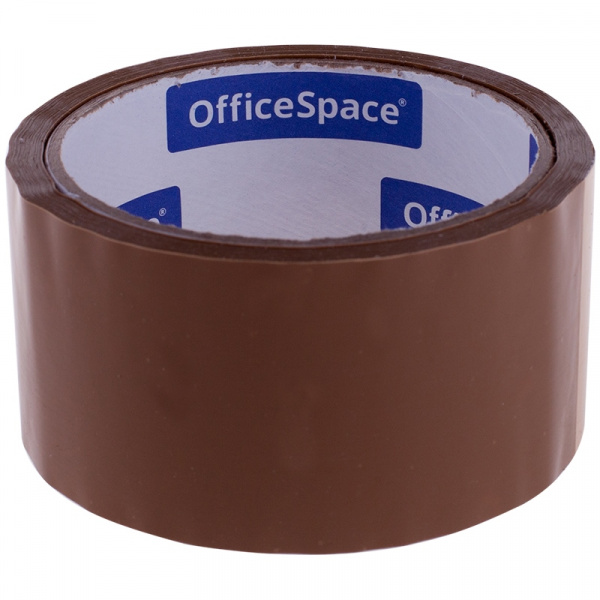 Клейкая лента 48мм*40м OfficeSpace 38мкм, коричневая