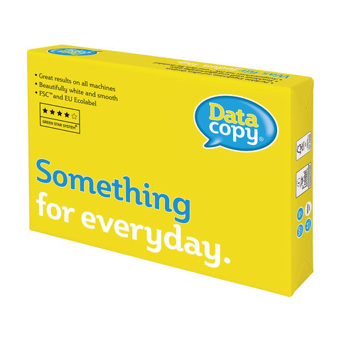 Бумага DATA COPY A4, 80 г/м, 500 л., ColorLok, класс "А", Швеция, белизна 99%, 167% (CIЕ)