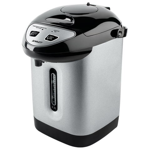 Термопот SCARLETT SC-ET10D50, 3,3 л, 750 Вт, 1 температурный режим, 3 режима подачи воды, сталь