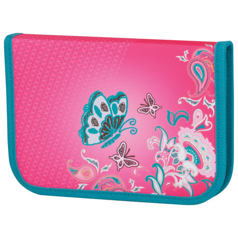 Пенал TIGER FAMILY (ТАЙГЕР) 1 отделение, Бабочка, 20*14*4, 11122DЕ