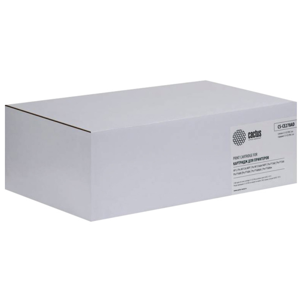 Картридж лазерный HP (CE278AF) LaserJet P1566/1606DN, комплект 2 шт., ресурс 2х2100 стр., CACTUS сов