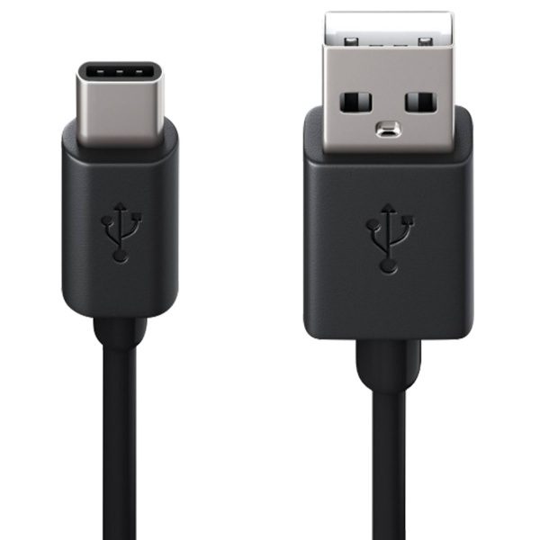 Кабель USB 2.0 AM-TypeC, 1 м, RED LINE, для подключения портативных устройств и периферии, черный