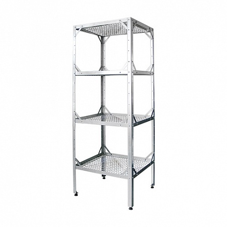 Стеллаж СКК-660х560х1850(1870) мм (полки сетки, каркас оцинк)