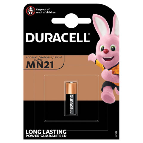 Батарейка DURACELL, MN21, Alkaline, 1 шт., в блистере, 12 В, 81488675