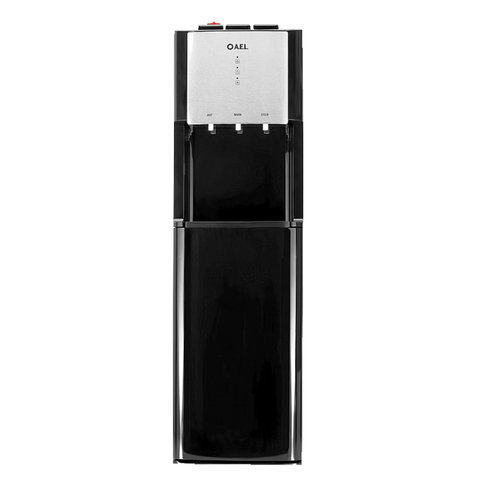 Кулер для воды AEL LD-AEL-811a, напольный, НАГРЕВ/ОХЛАЖД ЭЛЕКТРОННОЕ, бутыль снизу, 3 крана, чёрный