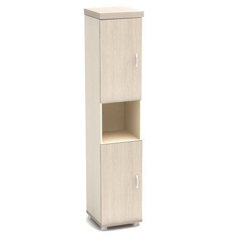 Шкаф узкий 430х445х2105 (М98+М48+М53*2) шамони светлый Модерн