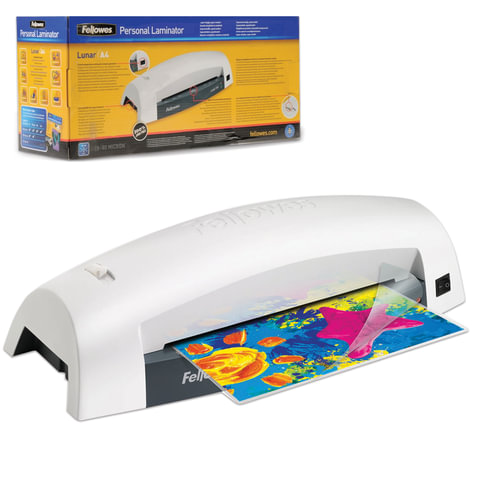 Ламинатор FELLOWES Lunar формат A4, толщ пленки (1стор.) 75-80мкм, 30 см/мин, FS-5715601 Ламинатор FELLOWES Lunar формат A4, толщ пленки (1стор.) 75-80мкм, 30 см/мин, FS-5715601
