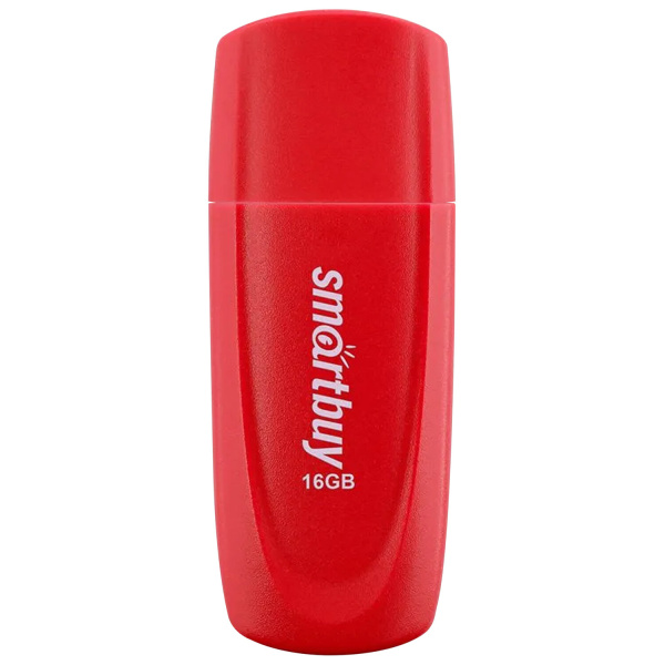 Флеш-диск 16 GB SMARTBUY Scout USB 2.0, красный, SB016GB2SCR  Флеш-диск 16 GB SMARTBUY Scout USB 2.0, красный, SB016GB2SCR
