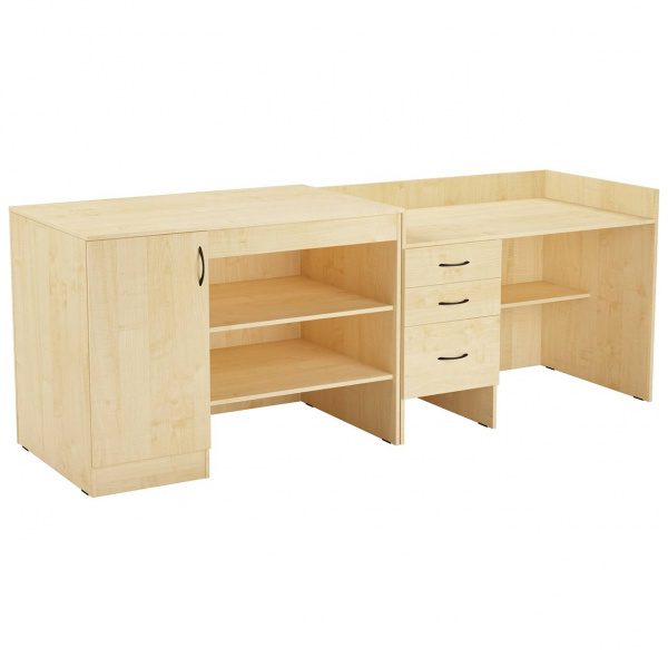 Стол демонстрационный для физики 2400*750*880, корпус ЛДСП клен, столешница - пластика клен, М178Ф Стол демонстрационный для физики 2400*750*880, корпус ЛДСП клен, столешница - пластика клен, М178Ф