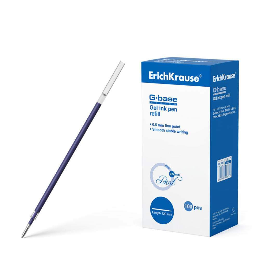 Стержень гелевый BEIFA 135 мм, 0,6мм, упаковка с европодв., PX666-BL, синий